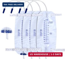Urinary Drainage Bag 1000ML Urine Catheter Leg Bags 4Pcs with Anti-Reflux Chambe