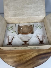 VTG Mosser Glass Miniatures depression, Jennifer #10 - Pink Ballerina Set