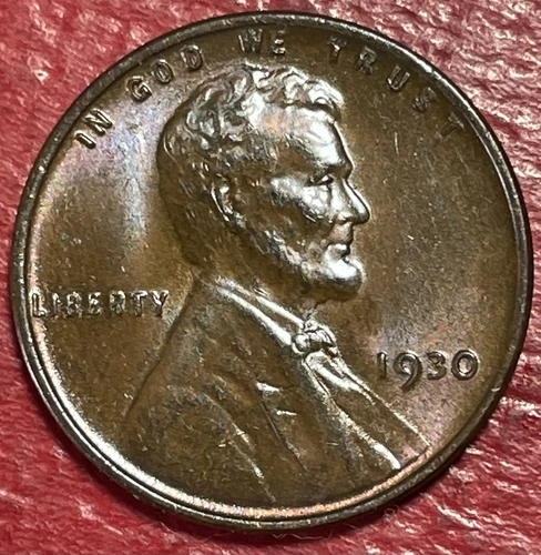 1930 Wheat Cent Gem BU Rainbow Toning Reverse Please Check Our Large Inventory