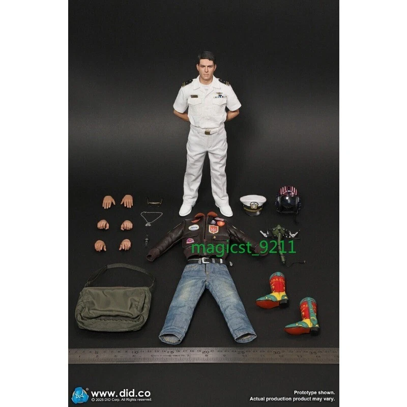 DID MA8018 1/6 Military US Navy Pilot Soldier 12"Action Figure Top Gun Tom Gift - Image 2 of 4