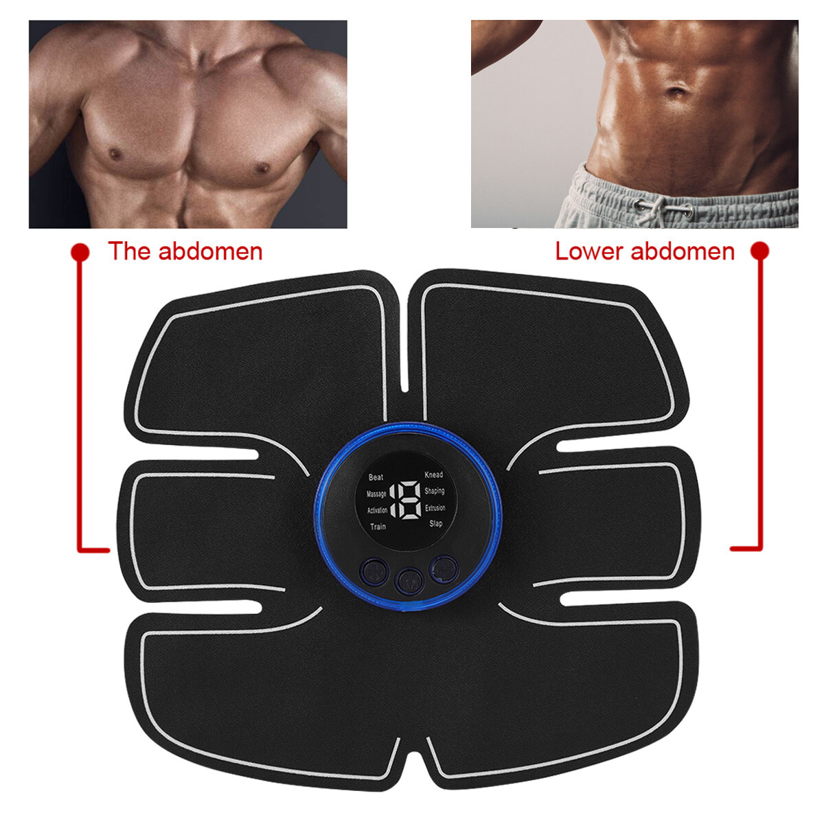 EMS Abdominal Muscle Toning Trainer ABS Stimulator Toner Fat Burner Belly Shaper