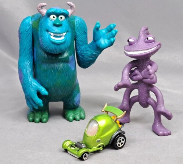 De colección Randall, Sully Monsters Inc MCDONALD'S Happy Meal 2001 Posable Foto 3 de 4