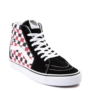 white vans black stripe high top