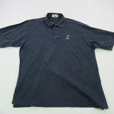 Disney Shirt Men XL Polo Blue Walt Disney Mickey Mouse Los Angeles Vtg