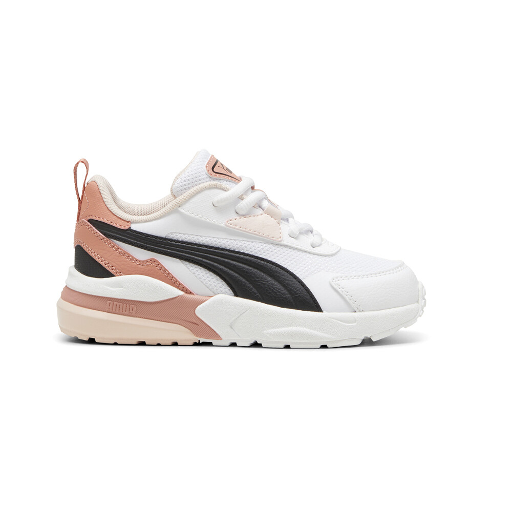 Puma Vis2k Белые кроссовки на шнуровке для маленьких мальчиков Повседневная обувь 39656411