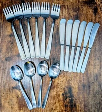 16 Pieces MCM GENSE Facette Providence Simplicity Sweden Stainless 18-8 Flatware