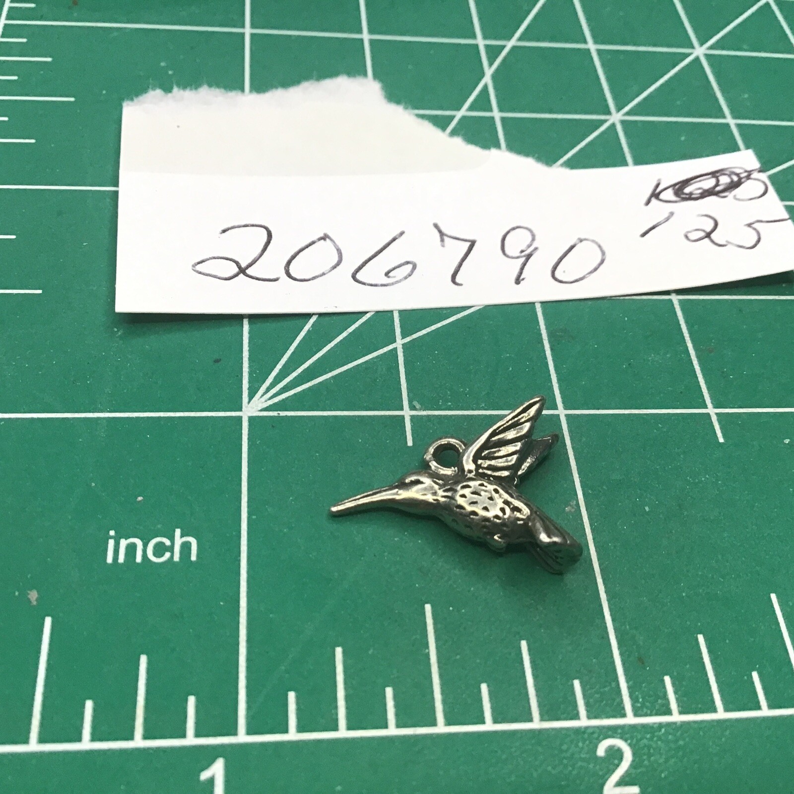 Sterling Silver 925 hummingbird  Pendant charm