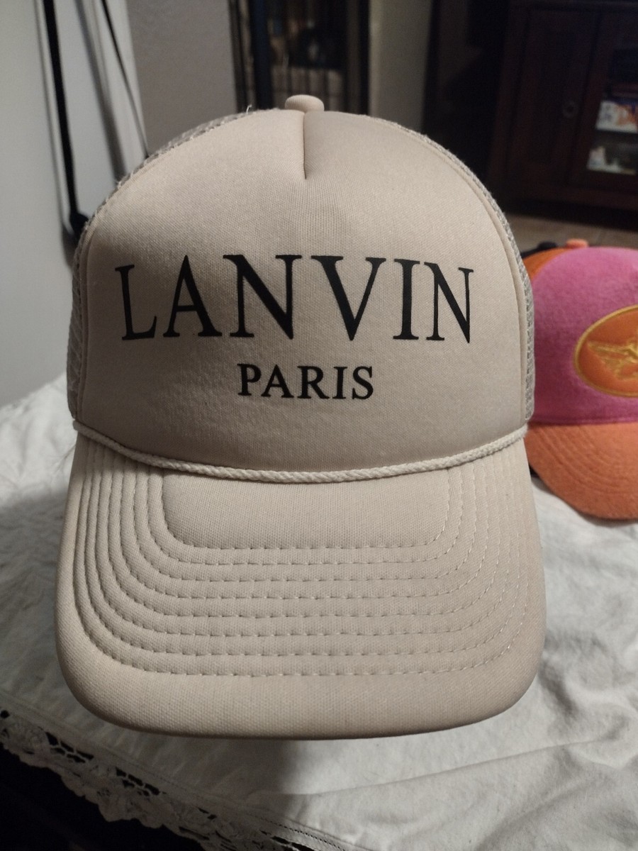 Gallery Dept. x Lanvin Paris Rare Cream Trucker Hat Mesh Cap Gallery Dept. x Lanvin Paris Rare Cream Trucker Hat Mesh Cap