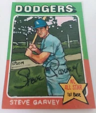 Baseball Art Card Print of Steve Garvey, 75