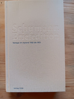Schumann Briefedition Serie III, Bd. 8, Verlegerbriefwechsel