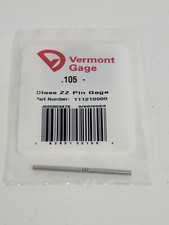 Vermont Gage - 111210500 - .105- Class ZZ Pin Gage