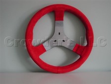 Personal Karting Steering Wheel Demon S 310 Mm Red Suede Leather Made In Italy Personal Karting Steering Wheel Demon S 310 Mm Red Suede Leather Made In Italy