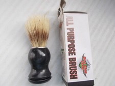 New-5ive Star Gear Boar Bristle Shaving Brush Black Handle-new w/ box.