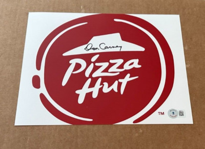 DAN CARNEY SIGNED 8X10 PHOTO PIZZA HUT FOUNDER BECKETT COA AUTHENTIC #3