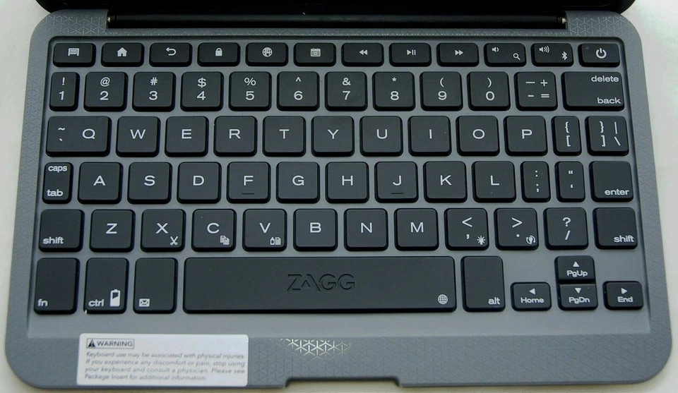 Zagg Folio Ellipsis 8 Bluetooth Keyboard backlit keys Stand Case Verizon - Image 4 of 4