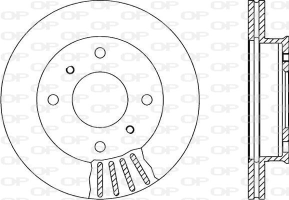 Disques de frein Nissan Primera 1.6 ventilés à haute dissipation thermique