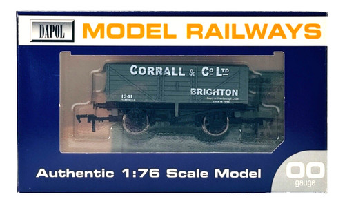 DAPOL SPUR 00 - CORRALL & CO OF BRIGHTON PLANK WAGON NO.1341 (LIMITED EDITION) | Zustand: Used