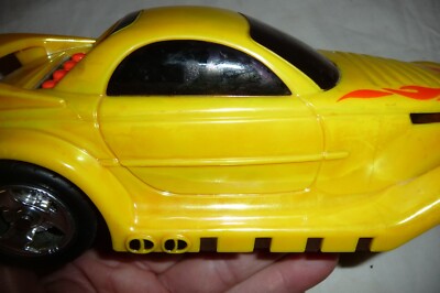 Vintage 1998 Lanard Yellow Hot Rod Light & Sound Activators Works