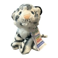 Preowned 8" Eco Pals White Tiger Stuffed Animal Plush Toy