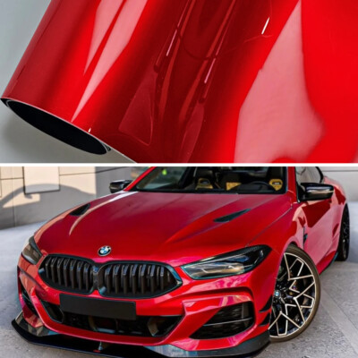 #ad #ad Premium Super Gloss Metallic Red Vinyl Film Wrap Sticker Decal Air Bubble Free $128.72