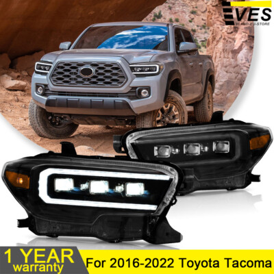 2X LED Headlights w/ Animation & Sequential Turn sig For 2016-2023 Toyota Tacoma