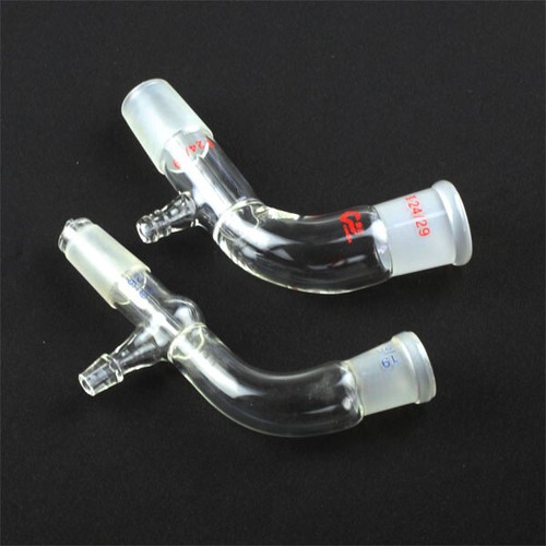 Glass Vacuum Tube Lab Glassware Chemistry Adapter 105 Bend Takeoff eBay
