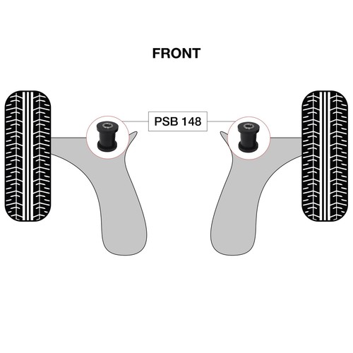 2x Skoda Scala (19-25) Front Wishbone Front Polyurethane PSB Bush Kit - Picture 5 of 6