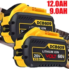 12.0Ah for DeWalt FLEXVOLT 20V/60V MAX Battery Lithium-ion DCB609 DCB606-2