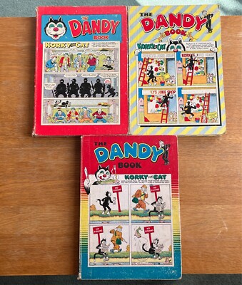 Drei Vintage Dandy Annuals - 1952, 1953 & 1955