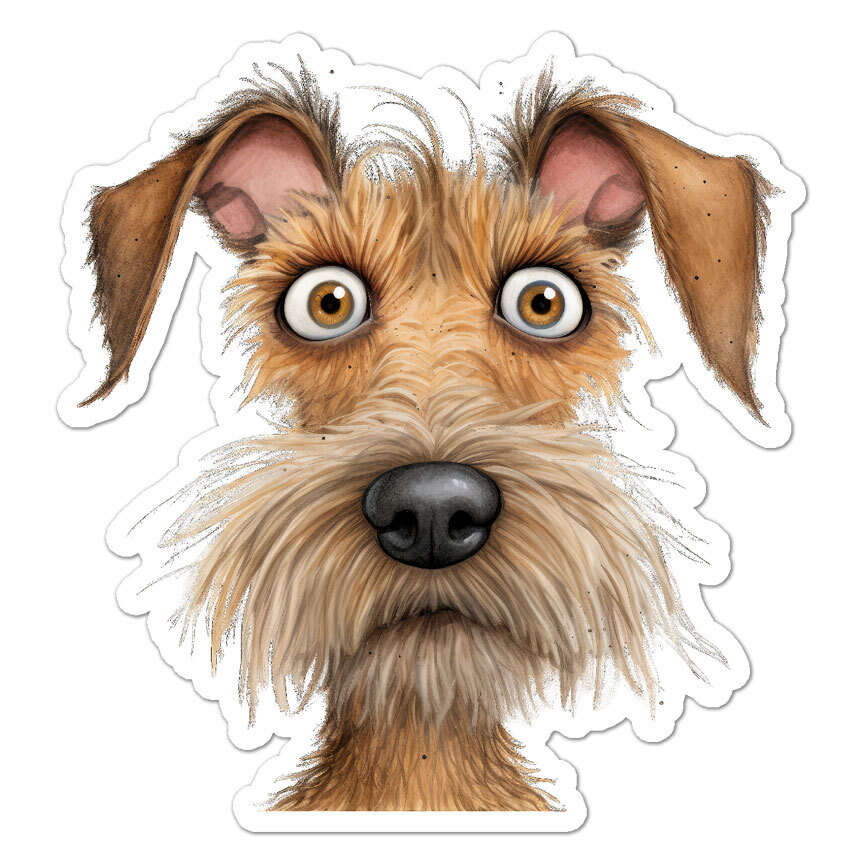Puppy Schnauzer Terrier, Vinyl Decal Sticker, Indoor Outdoor, 3
