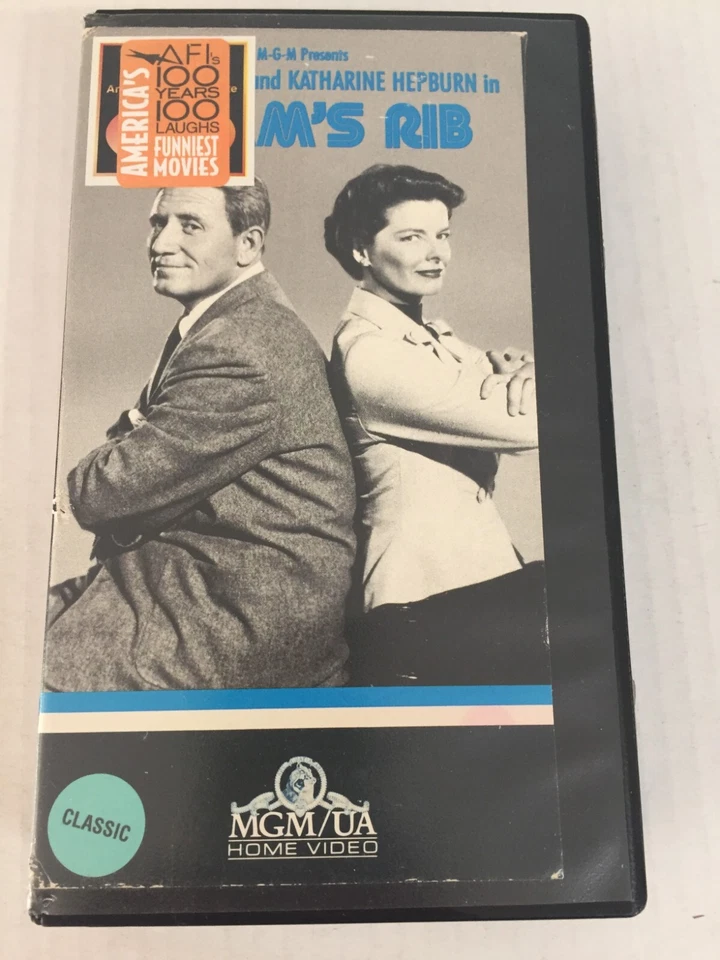 Adams Rib Katharine Hepburn Spencer Tracy VHS tape Ships Same Day With Tracking - Image 2 of 3