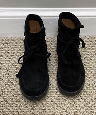 UGG Australia Reid Black Ankle Boot 1019129 Suede Bootie zipper