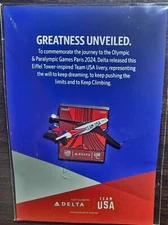 Delta Air Lines Team USA Paris 2024 Olympics Airplane Livery Collectible Pin