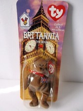 Britannia The Bear-1999 McDonalds Ty Beanie Baby with Rare Errors 1993, OakBrook