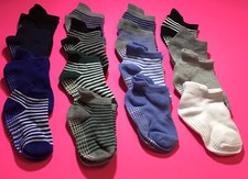16 Pairs Cotton Anti-Slip Socks With Grip Baby Toddler Kids Boys Girls Multi
