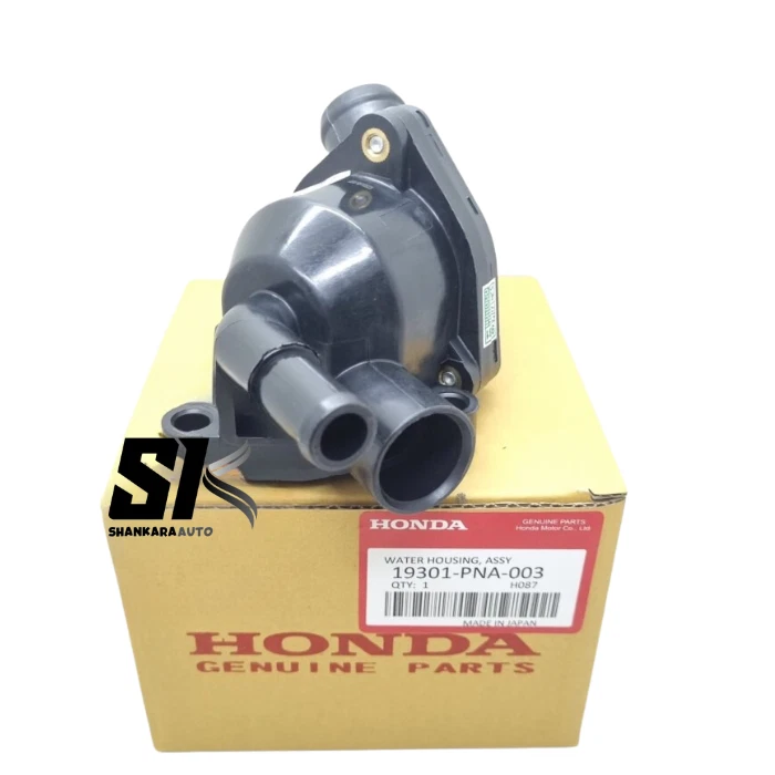 Termostato de refrigerante de motor genuino Honda Acura 19301-PNA-003 con junta JUEGO DE FABRICANTE ORIGINAL Foto 2 de 4