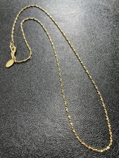 American Showcase Signed Vintage 18” Fine Gold Tone Chain Necklace