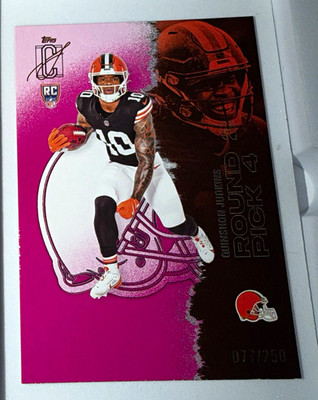 Topps NFL 2025 Quinshon Judkins Cleveland Browns #115 RC Rookie 077/250