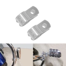 1-1/4" Engine Guard Crash Bars Highway Foot Pegs Mount Chrom Clamps For Harley