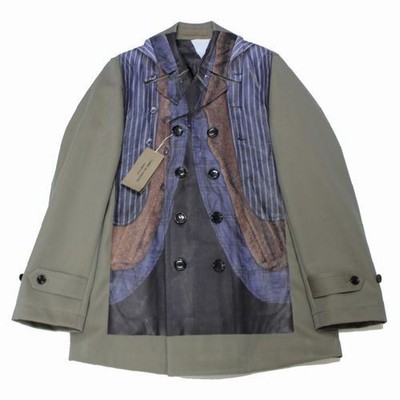 Used 2024 SS Comme Des Garcons Homme Plus Transfer Jacket Mens Size S Khaki