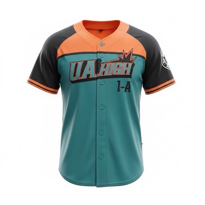 僕のヒーローアカデミア レプリカユニフォーム/BAKUGO My Hero Academia Bakugo Baseball Jersey BoxLunch Exclusive Size 2x