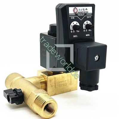 1PC JORC NIANCHENG Solenoid Valve MIC-HP40 40bar 220VAC Electronic Drain Valve