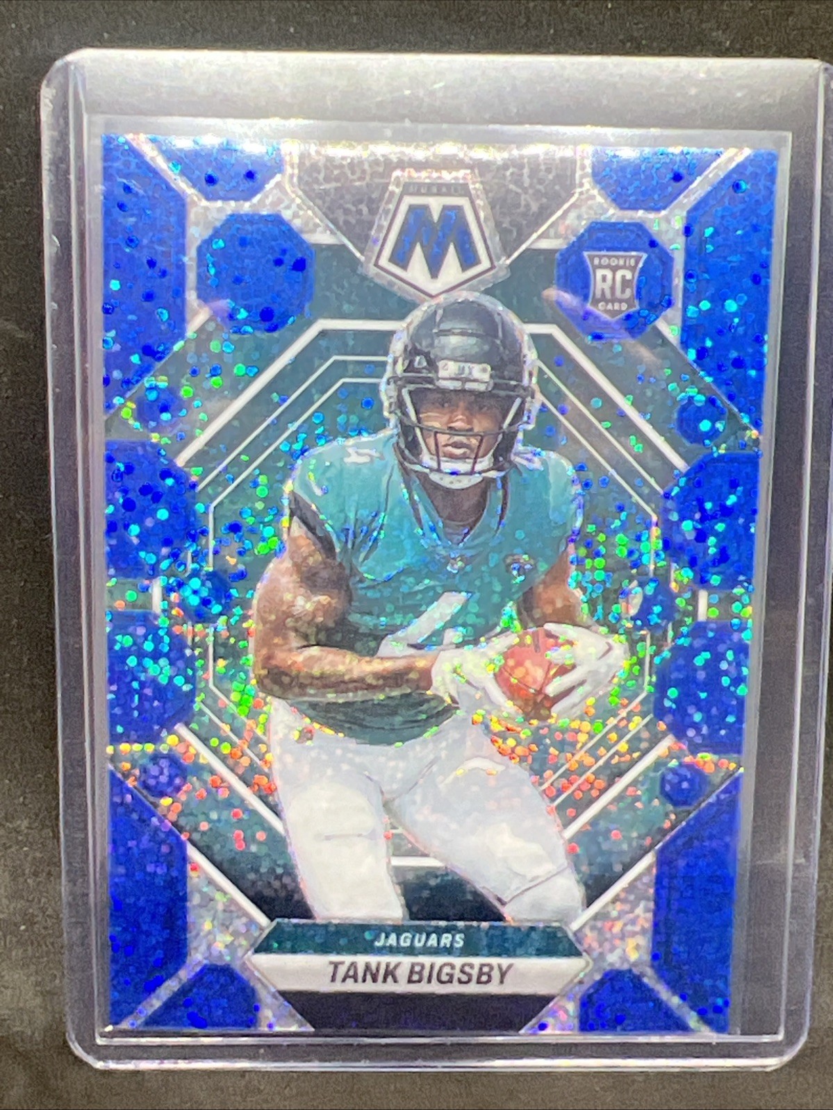 2023 Panini Mosaic - Rookies Tank Bigsby #364 Blue Sparkle Prizm 96 /96 (RC)