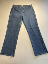 Riders By Lee Relaxed Straight Leg Women's Size 16M Blue Denim Jeans Med Wash