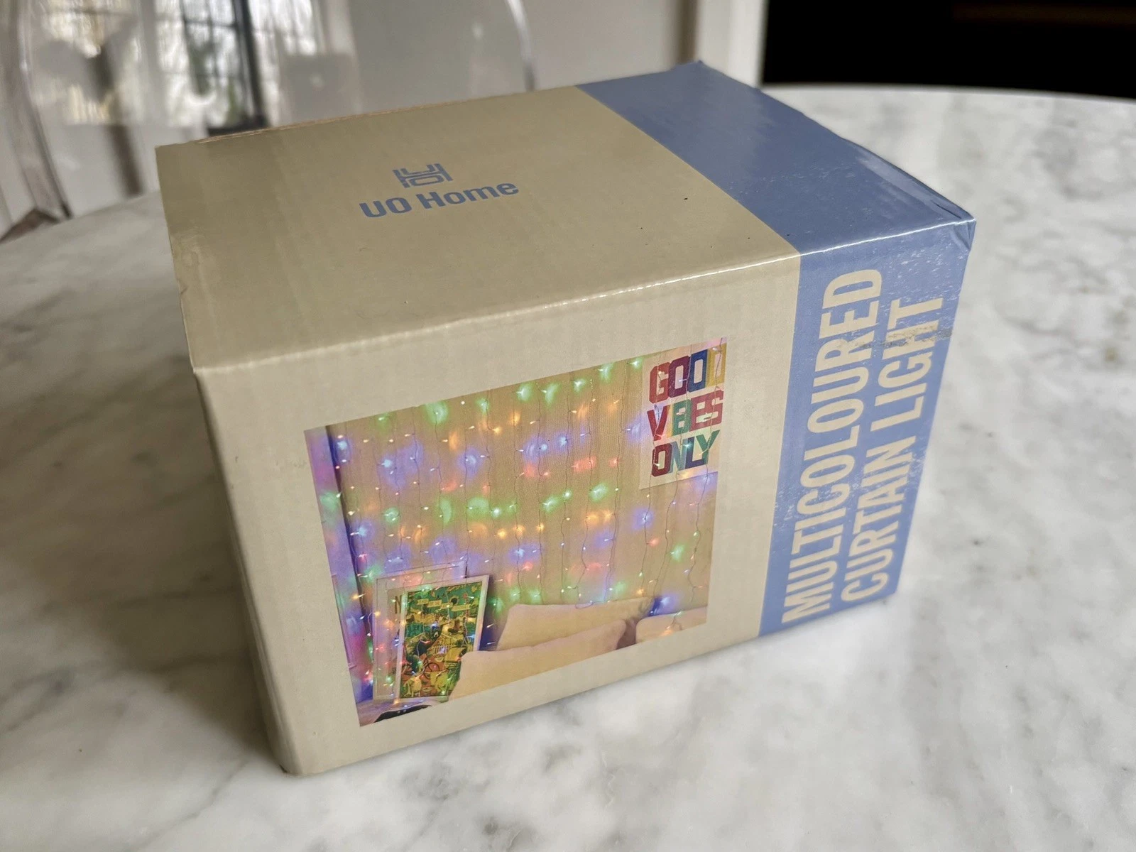 New Urban Outfitters Multicoloured Curtain Light RRP £45 Home Party Uni Decor