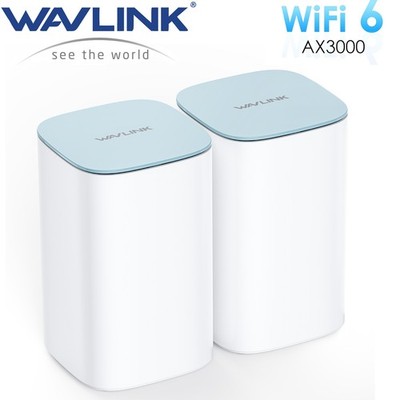 WAVLINK AX3000/BE3600 WiFi 6/7 Mesh System Router 2-Pack Touchlink VPN Gaming