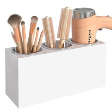 Wall Mount Hair Tool Organizer, Hair Dryer Holder, Acrylic Hair Styling Tools...