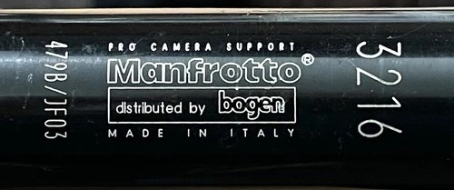 Manfrotto Bogen Pro Camera Support Monopod 3216 479B Made in Italy