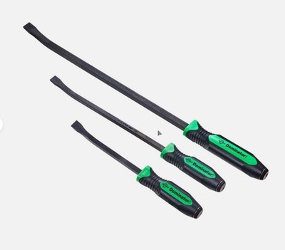 Mayhew Tools 14071GN 3-Piece Dominator Curved Pry Bar Set, Green