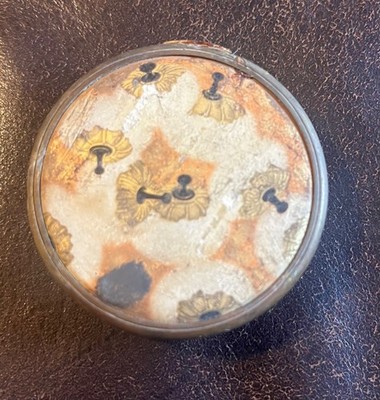 Vintage COTY Paris, Powder Compact Mirror Pocket Size Gold Tone EMPTY w/Puff Pad